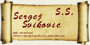 Sergej Šviković vizit kartica